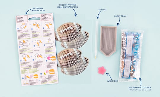 Diamond Dotz® Football Iron-On 'n' Dot Kit